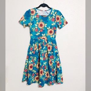 LuLaRoe Amelia Fit and Flare Floral Dress